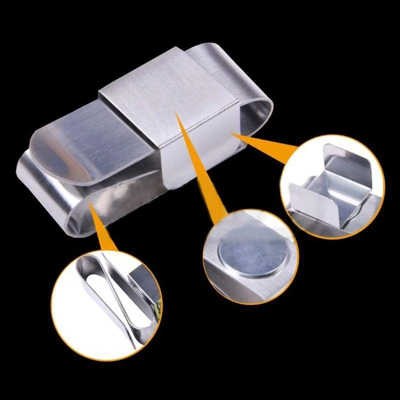 強い磁気ビリヤードボールプールキューチョークホルダーステンレス鋼Sシェイプクリップ