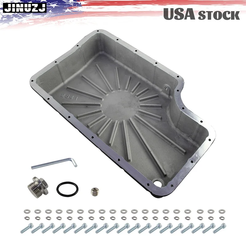 مقلاة عميقة ناقل الحركة 6R140 شديدة التحمل لـ 11-19 Ford F250/F350 ألومنيوم أسود/فضي/أحمر