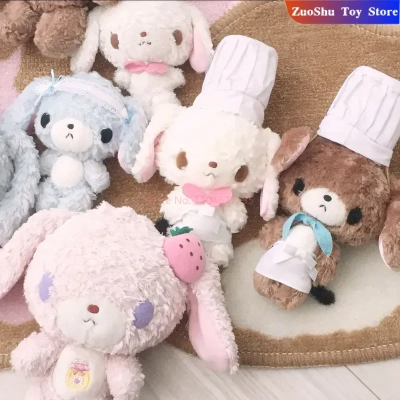 Kawaii Sugarbunnies 마스코트 플러시 키 체인 Shirousa Kurousa 귀여운 달콤한 열쇠 고리 체인 열쇠 고리 열쇠 고리 가방 펜던트 장난감 인형