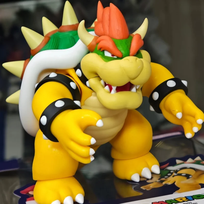 

Original Bandai SHF Super Mario Bowser Bowser Movable Figures Ready-made Movable Figures Collection Model Gifts In Stock