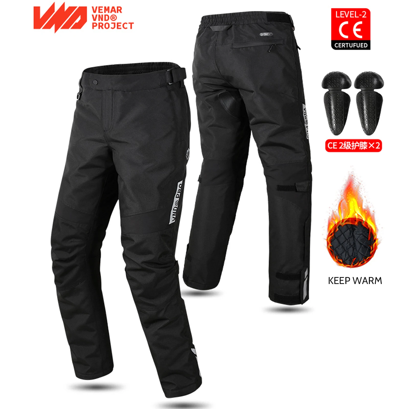 

Мужские зимние водонепроницаемые мотоциклетные штаны, быстросъемные ветрозащитные теплые туристические мотобрюки с наколенниками CE 2, мотоциклетные брюки