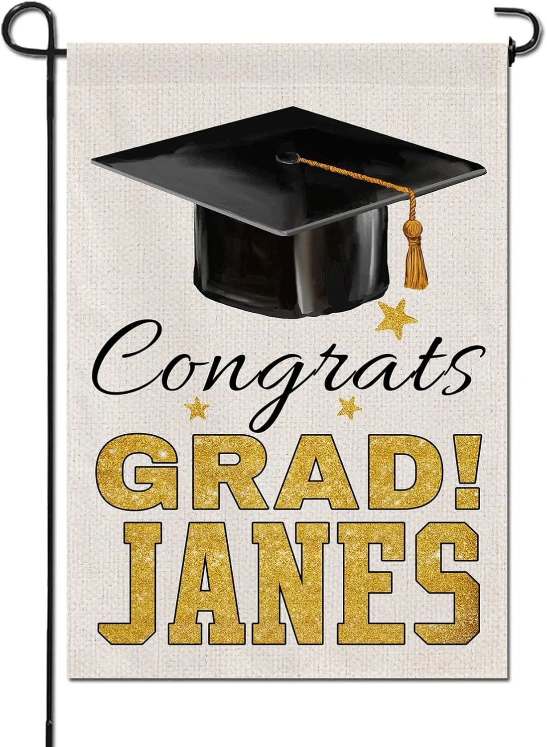 Personalized Graduation Garden Flag 12x18 Inch Double Sided, Custom Name Congrats Grad Yard Sign Class Of 2026 Graduation Ce ZZM