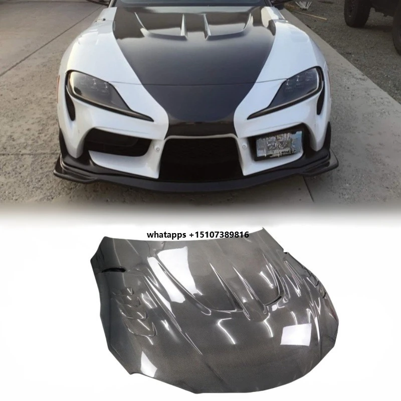

PU Carbon LB Style Hood Carbon Fiber Car Accessories Carbon Bonnet Engine Hood Cover for Gr Supra A90 A91 Mk5