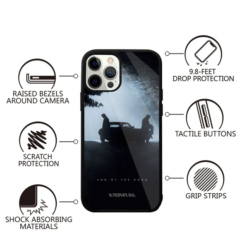 S-Supernaturals  Phone Case Strong Magnetic For IPhone 16,15,14,13,Pro,Max,Plus,11,12,Mini For Magsafe Wireless Charging