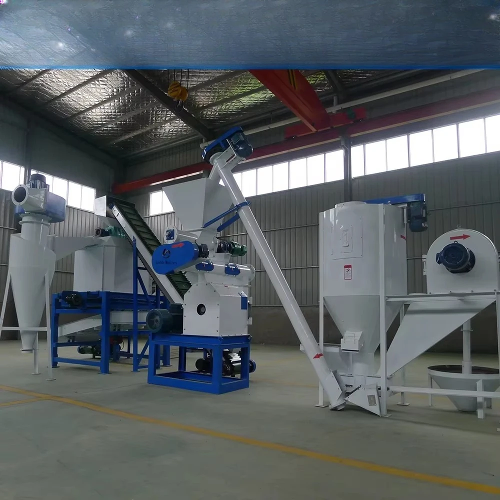 Advanced Fully Automatic Birds Feeds & Cattle Pellets Production Line Processing Animal Food High Output Durable Grinder