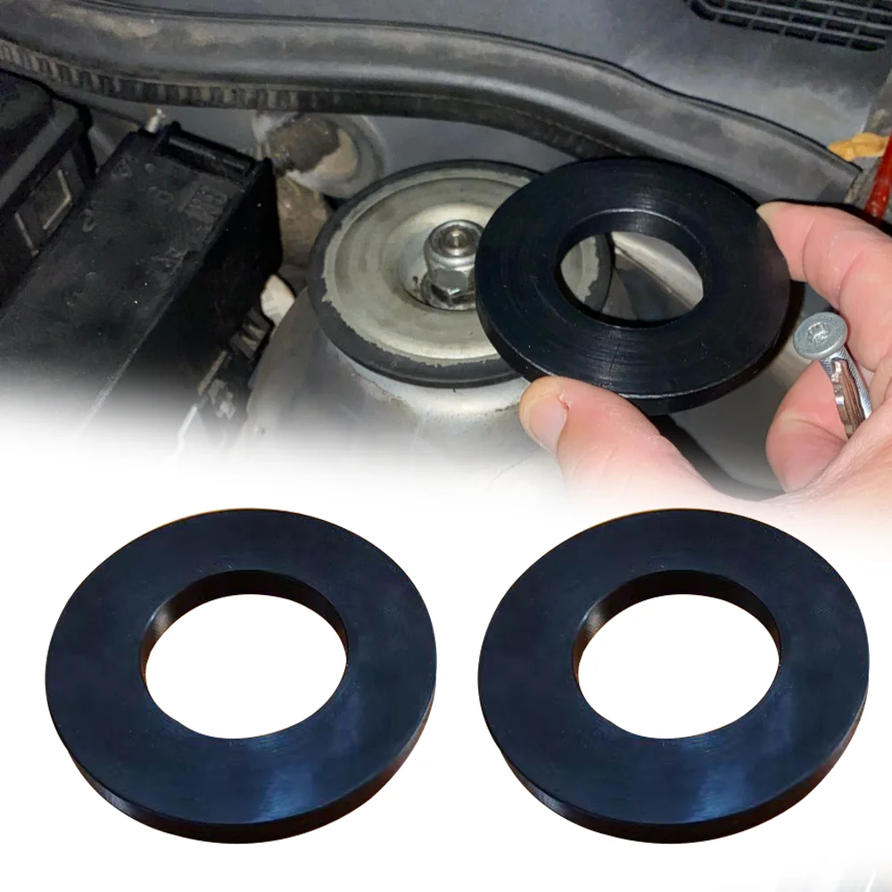 2x Car Front Shock Absorbing Rubber Ring For VW Golf MK4 Jetta Bora Skoda Octavia Bushing Hood Seal Bearing Top Mount Tower NEW