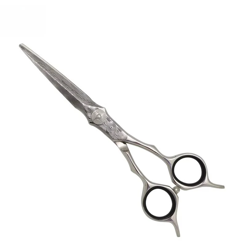 

New Design Double Tail Hair Scissors Damascus Steel Professional Barber Cutting Shears