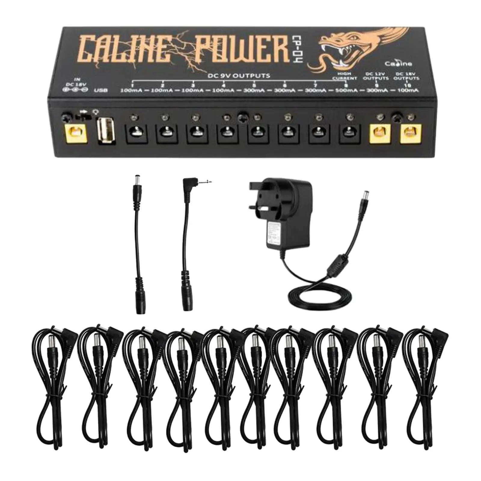 Guitars Power Supply Portable Noise Reduction Guitar Effector Power Supply