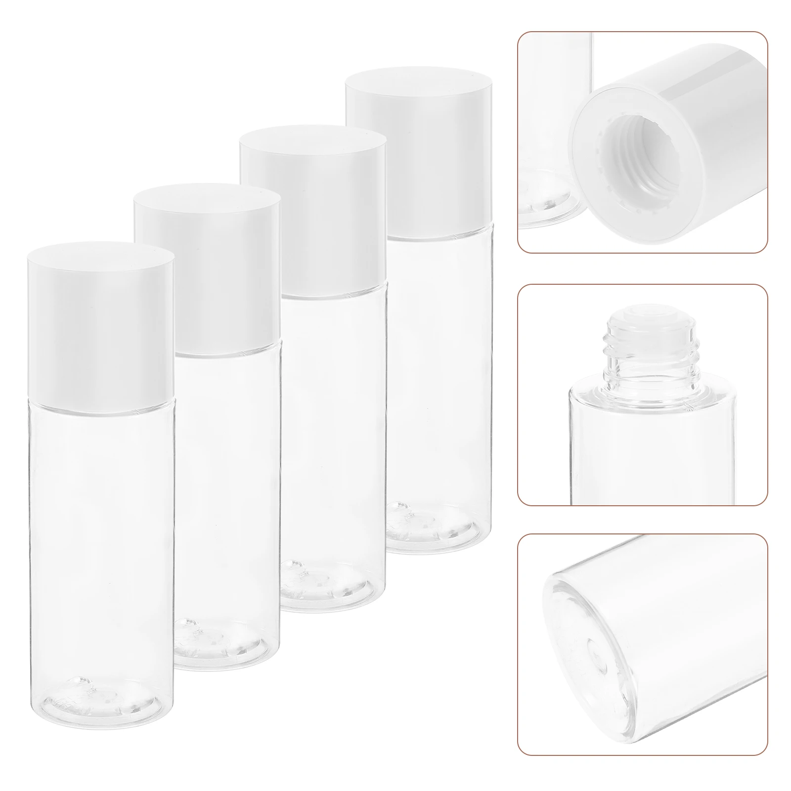 

4 Pcs Lotion Dispenser Toner Bottle Travel Containers for Liquids Refillable Bottles Milk Size Toiletries Portable