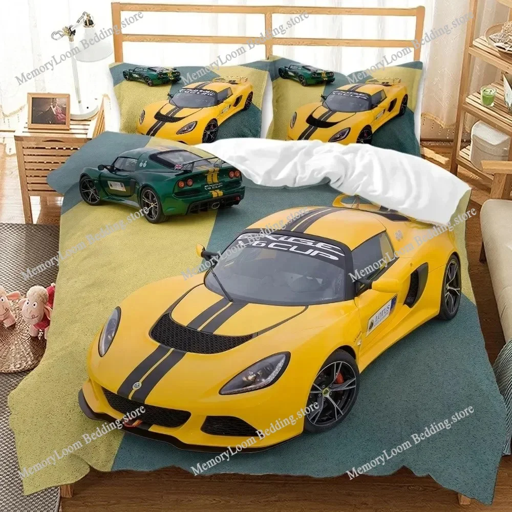 

Race Car Bedding Set Twin Size Burning Red Flame Duvet Cover Set 3D Sports Car Comforter Cover King Polyester Quilt Cover