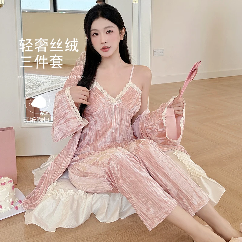 

Pajama Sets Kawaii Women Beautiful Loose Festival Pure Teen Drawstring Thermal Buttoned Front Cap Sleeve Knee Length Summer 2026