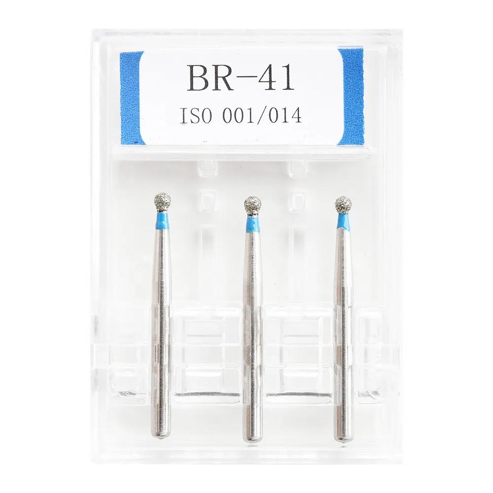 3pcs/Pack Standard Dental Diamond Burs High Speed Handpiece Polisher Drill Tools FG1.6mm Polishing Dentist Lab Material Products