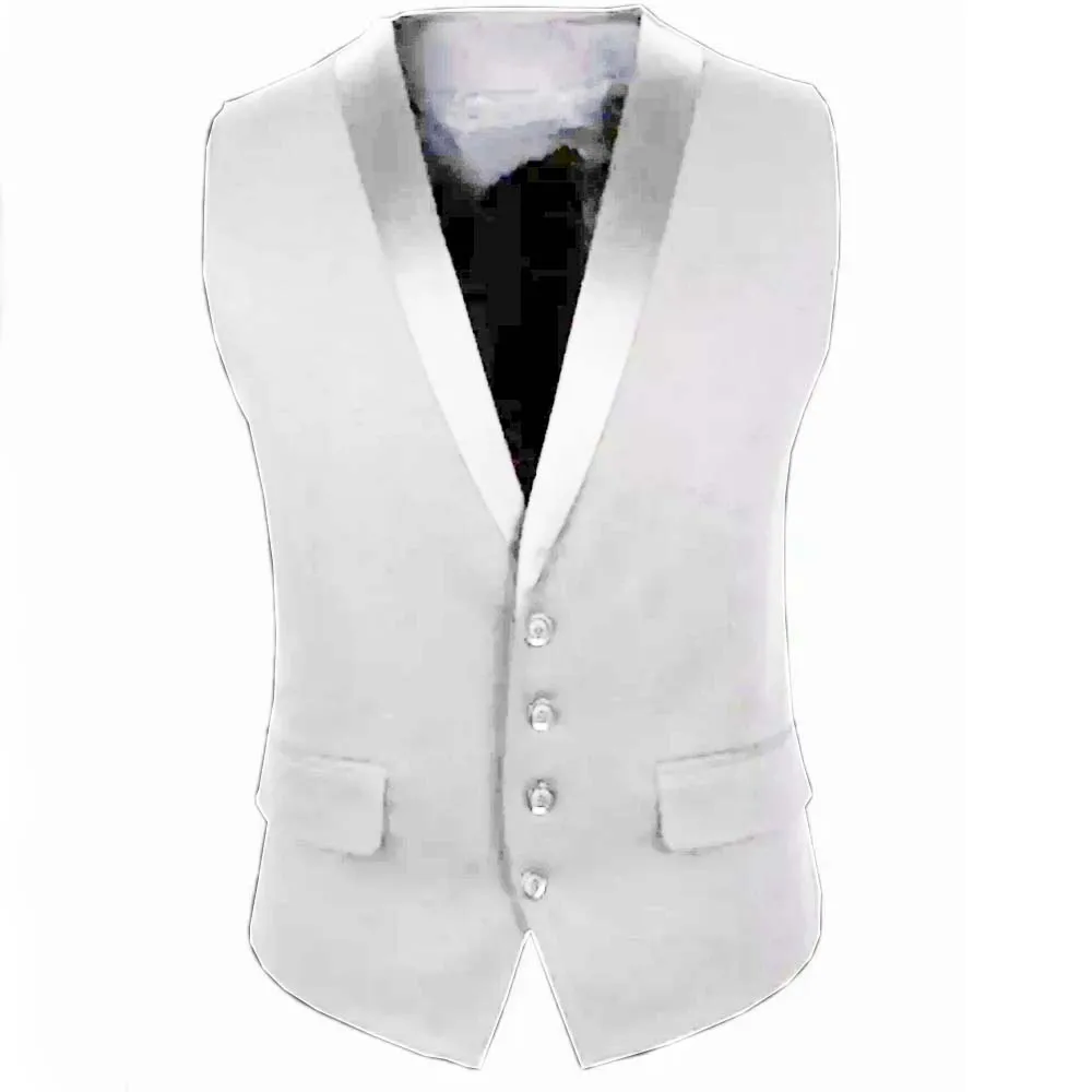 Mens Vest New Arrival Fashion Slim Fit Men Suit Vest Men Vest Casual Sleeveless Formal Business Jacket