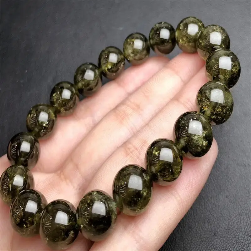 11MM Natural Tsavorite Bracelet Healing Reiki For Women Men Love Gift Crystal Beads Strands Jewelry Gift 1PCS