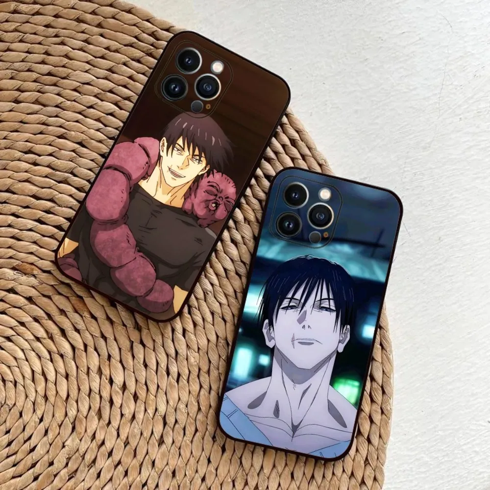 

Toji Fushiguro Phone Case For iPhone 15,14,13,12,11,Plus,Pro Max,XS,X,XR,SE,Mini,8,7 Soft Silicone Black Cover