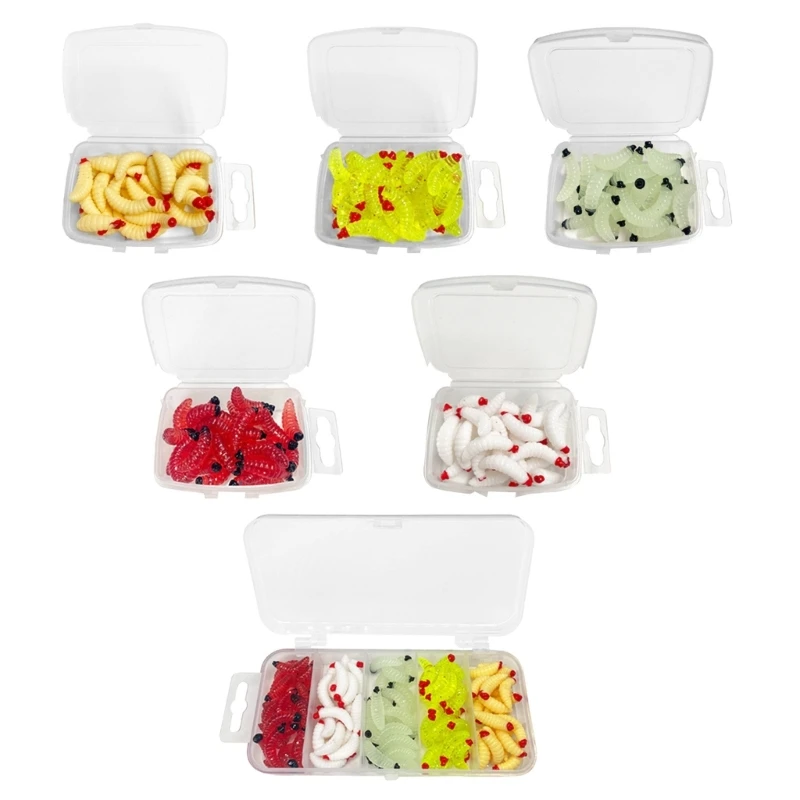 11UE Angeln Würmer Köder Künstliche Köder Jigging Wobbler Weiche Maden Köder Brot Würmer Angeln Köder Regenwürmer Köder