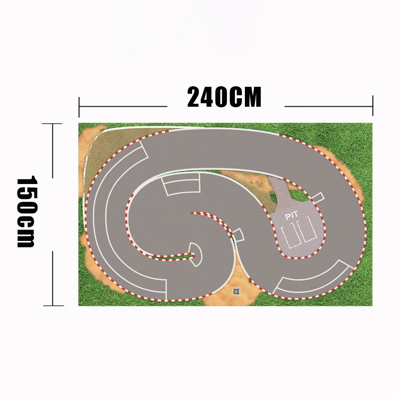 Imagem -02 - Simulação Race Track For rc Car Race Track Race Runway Professional Racing Track Mini-z Rw00 Drz Amg Gld Bmx 4wd 28 24