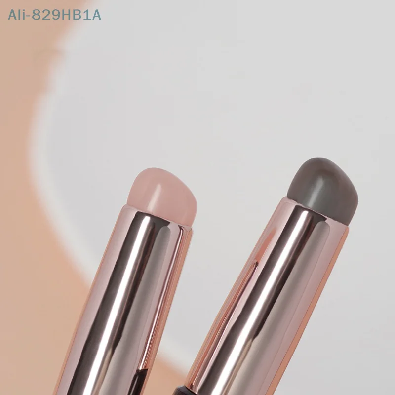 Nail Art Silicone Applicator Stick Chrome Pigment Dust Applying Gradient Shading Pen Easy-Daub Powder Silicone Nail Brushes Tool