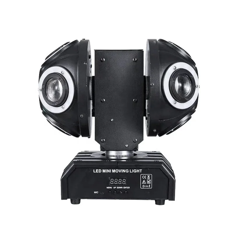 

Двойной рычаг, двойной шар, вращающаяся головка, светильник для сцены бара KTV, красочная лазерная атмосфера, голосовое управление с лучом света