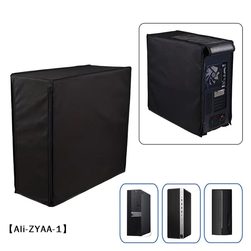 【A】Desktop Computer Case Dust Cover Waterproof with Zipper, Main Unit Protective Sleeve for Mid-Tower Full-Tower