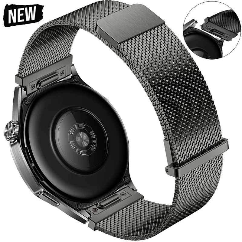�y�Z�[�����z18mm 20mm 22mm �~���l�[�[�X�g���b�v Huawei Watch 5 GT6 Pro/GT6/5/4/3 46mm�p���X�g�o���h Huawei Watch 5 46mm�p �����Y ���f�B�[�X �X�}�[�g�o���h