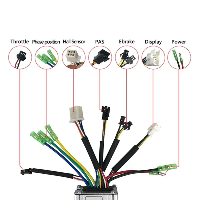 

XFDZ EBike Controller Replacement Part Electric Scooter Bike 36V/48V 250W Controller LCD3 Display Brake Set Bicycle Parts