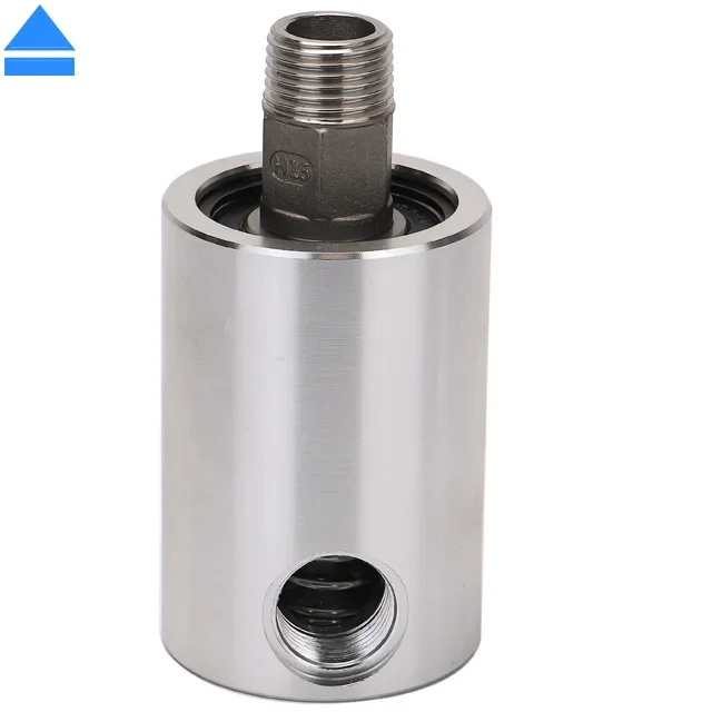 304 Stainless Steel Hydraulic Pneumatic High Speed Rotary Joint Air Water And Oil Rotary Adapter