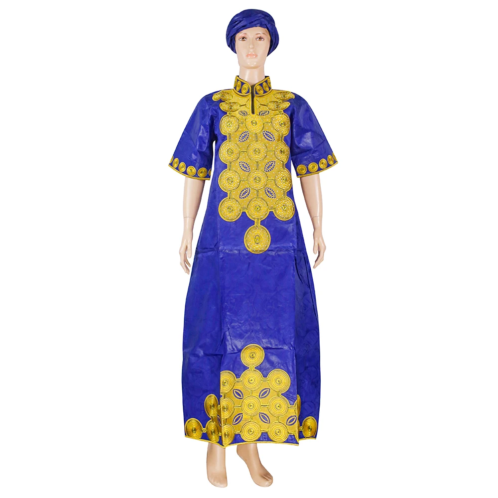 H&D African Clothes For Women Wedding Party Embroidery Lace Bazin Riche Dresses Boubou african dresses for women traditional