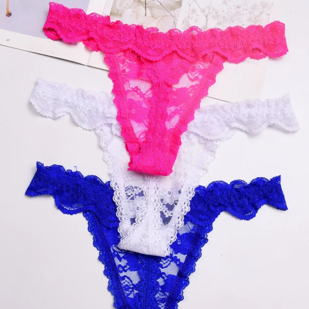 colorful fashion Women\'s Sexy lace Thongs G-string Underwear Panties Briefs For Ladies lingerie T-back 1pcs/lot ah23