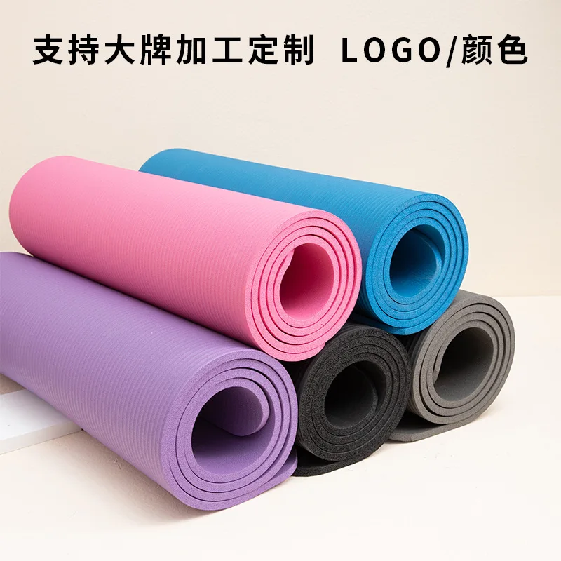 

183 x 61CM Yoga Mat Anti-skid Sports Fitness Mat 8mm Thick Nbr Comfort Foam Yoga Matt For Exercise Yoga Pilates Gymnastics Mat