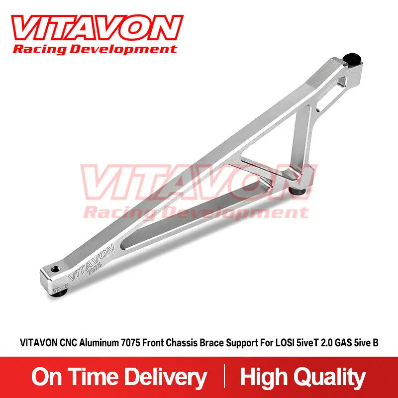 VITAVON CNC Alu7075 Front Chassis Brace Support For LOSI 5iveT 2.0 GAS 5ive B