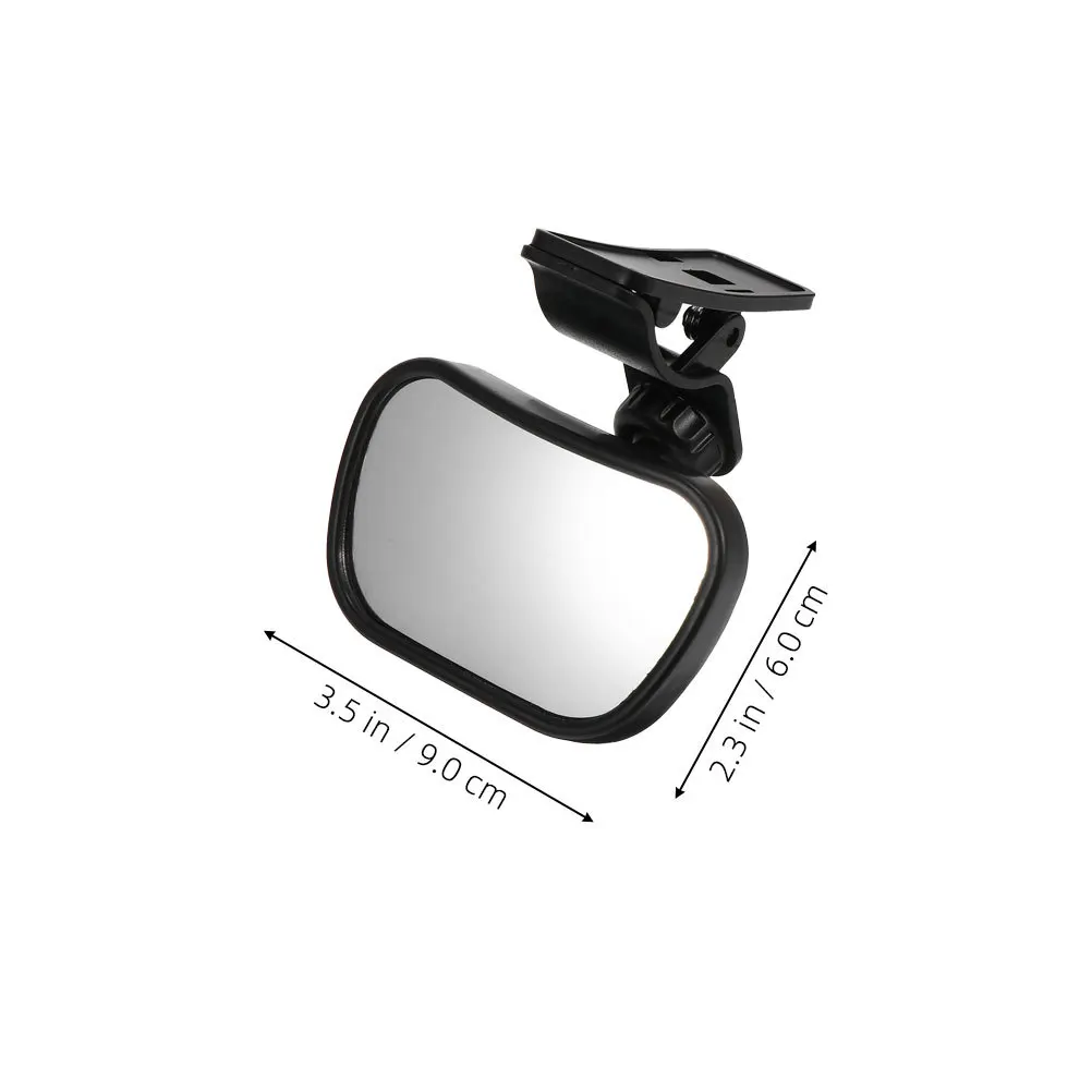 2 قطعة مرآة الرؤية الخلفية للرضع دوران 360 درجة زاوية واسعة مقاومة للصدمات سيارة مراقبة الطفل المقعد الخلفي مرآة السلامة #3
