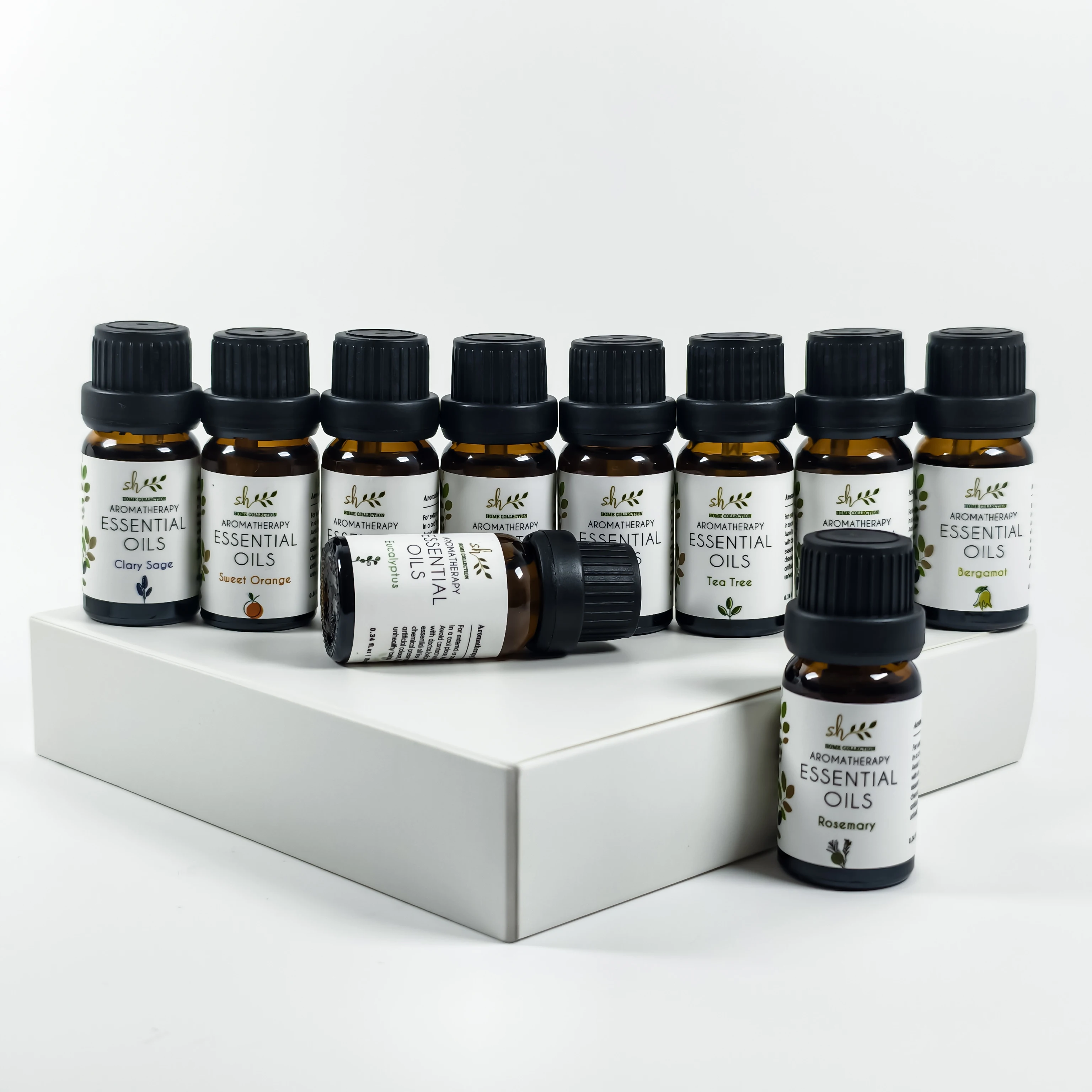 Nieuwe 10 stks/set Essentiële Olie Set Citroen Zoete Oranje Lavendel Eucalyptus Vanille Aroma Olie voor Geur Massage Spa HumidifierOil