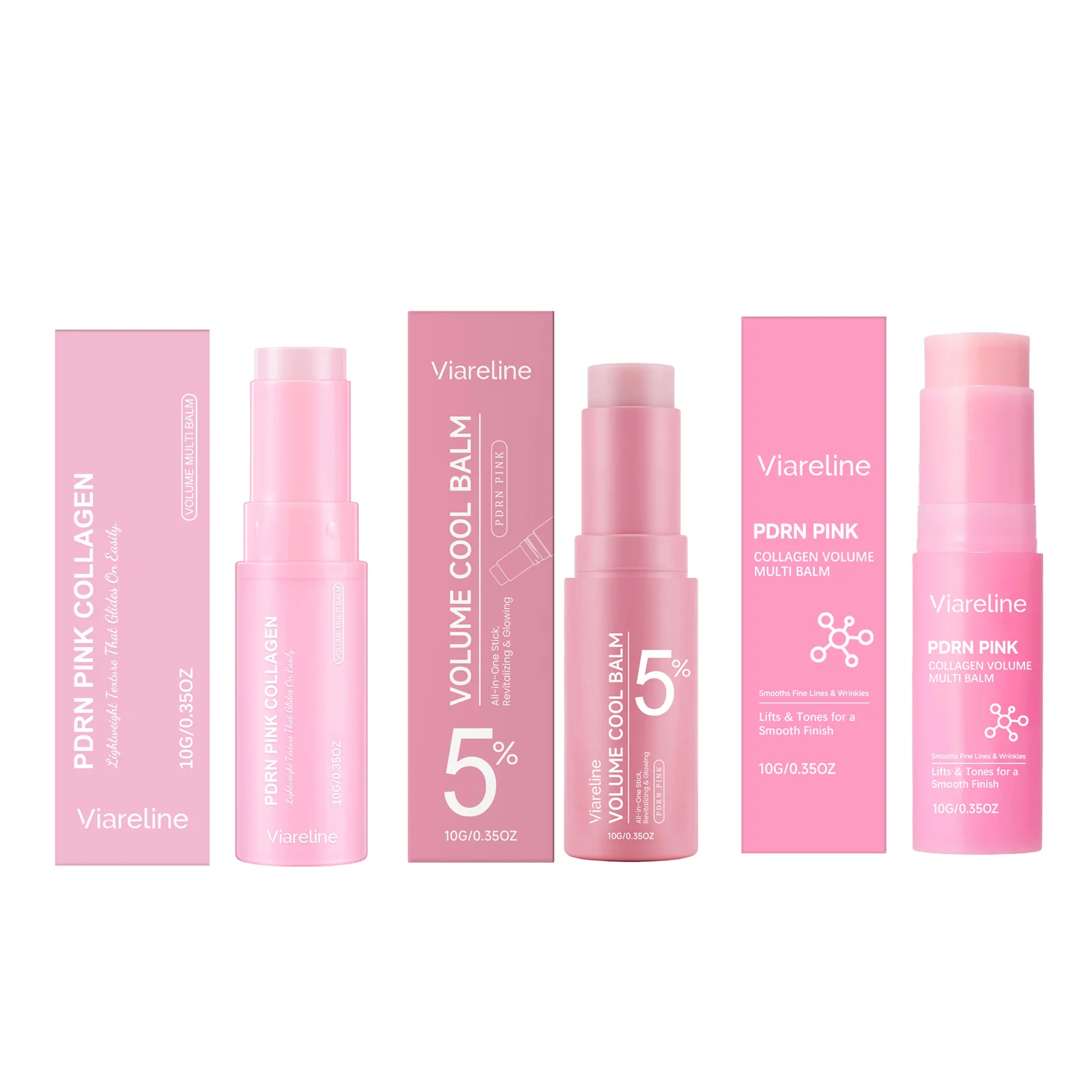 Pdrn Pink Collagen Volume Multi Balm Stick Deep Hydration Fade Fine Lines Increase Elasticity Plumping Moisturizing Skin Care