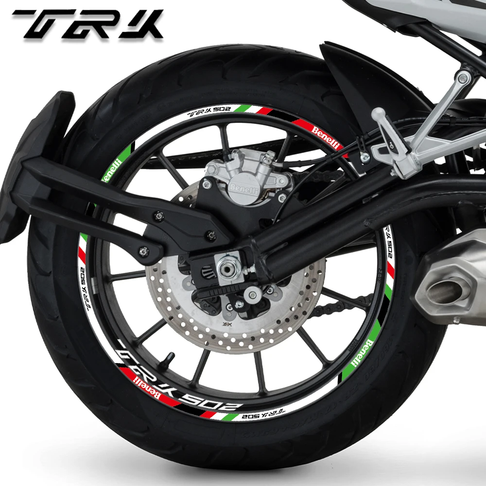 For Benelli TRK 502 TRK502 trk502 Motorcycle Rim Sticker Reflective Wheel Decal 17″ Hub Stripe Tape Accessories Waterproof