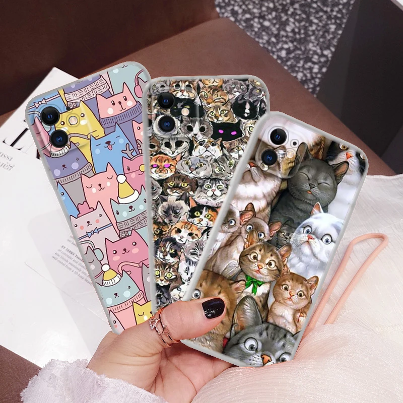 61LM Retro cat Soft Case for Moto G4 Plus G41 G5 Plus G50 G51 G5S G6 Play G60 G7 Power G71 G5 G9