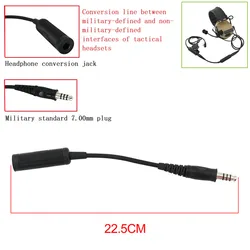 Tactical Headset Adapter U-174 NATO/Military To Civilian Cable Adapter for Pelto Comta/msa Sordin/tci Liberator