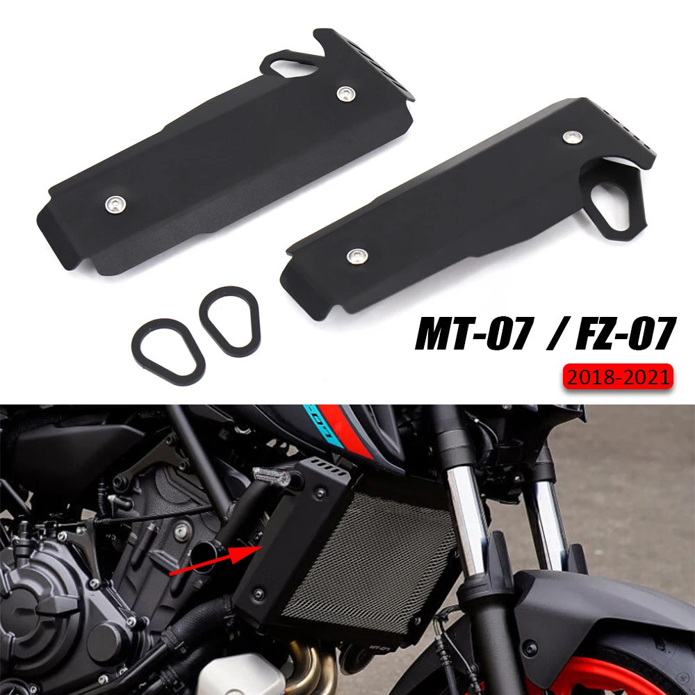 

Motorcycle Accessories For YAMAHA MT 07 MT07 FZ 07 FZ07 2018 2019 2020 2021 Radiator Side Covers Radiator Grille Guard Protector