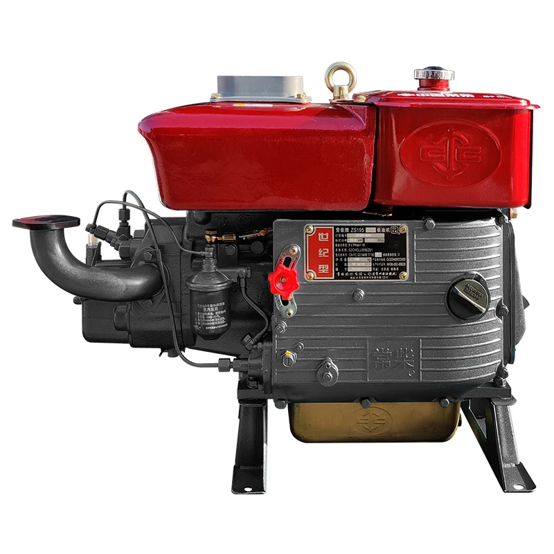 

Single-cylinder Water-cooled Four-stroke Diesel Engine ZS195-12HP For Agricultural Four-wheeled Tractors.