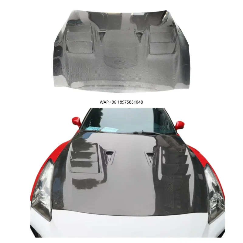 2017 for R35 Carbon Fiber TS Style Hood Bonnet Body Kit