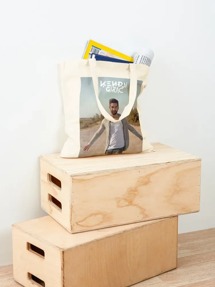 Kendji Girac Tote Bag กระเป๋าผ้าแคนวาส กระเป๋าผ้าแคนวาส eco bag พับได้