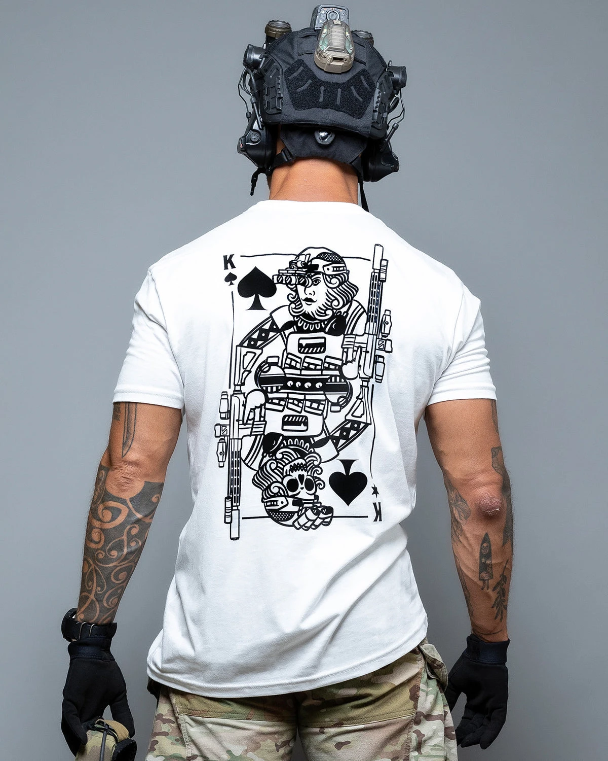 2026 Neues Brothers in Arms Stay Violent Black Jack King T-Shirt – Lebendige Brüder – Detail 6
