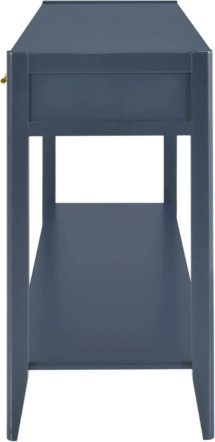 Modern Long Entryway Console Table with 3 Storage Drawers and Lower Shelf