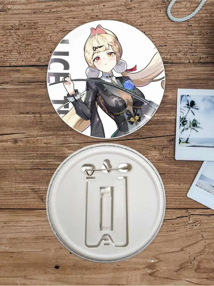Alice Thymefield Zenless Zone Zero Game Anime Character Soft Button Badge Brooch anchor Peripherals Pin Fashion Personalized view 6