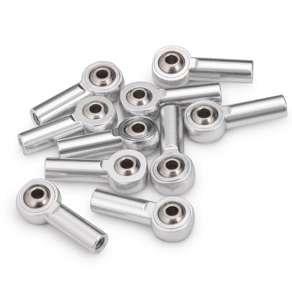 YEAHRUN 10Pcs Aluminum Alloy M4 Rod Ends Link Balls Head Linkage Joint for 1/10 Axial SCX10 RC Car Truck Buggy Upgrade Parts