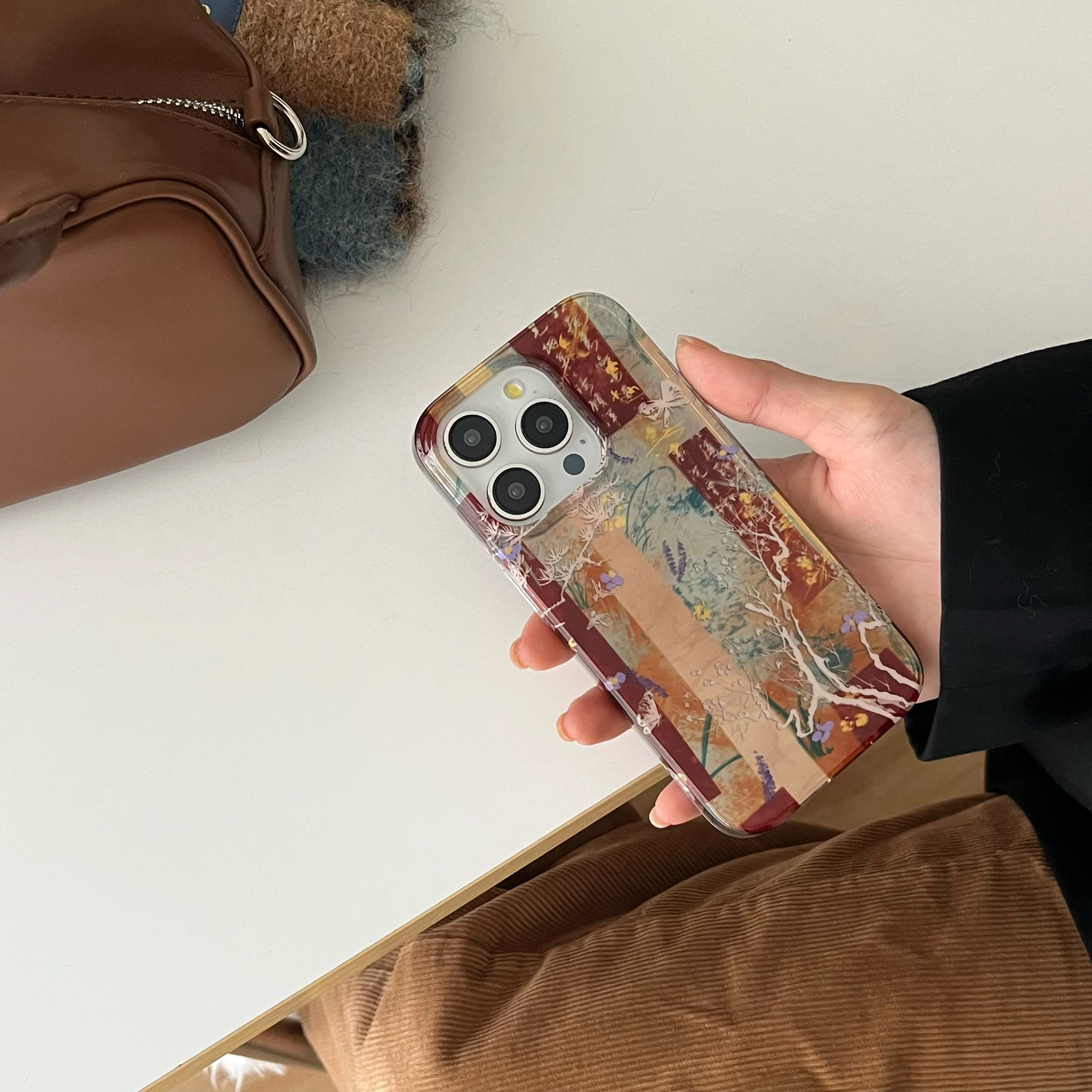 เคสโทรศัพท์ลายภาพวาดหมึกสีน้ำต - Photography Geometry บทวิจารณ์และราคา