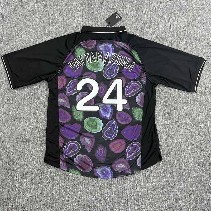 PATTA Short-sleeved Football Jersey Lapel Men Women Summer New Patta T-shirts Logo Print