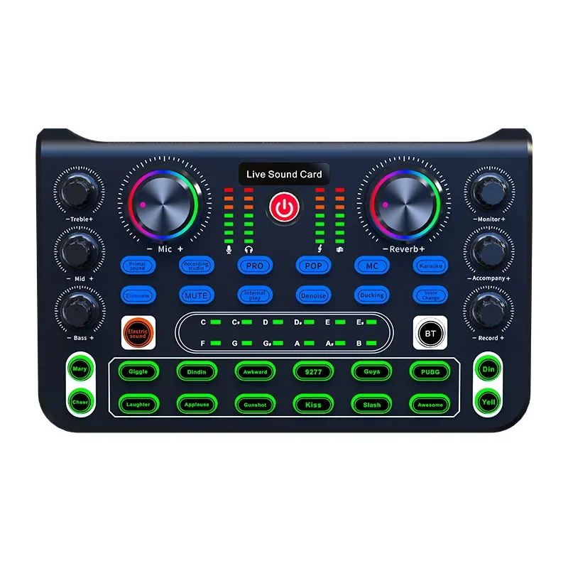 X60 scheda Audio versione inglese schede Audio professionali Mixer Audio per Karaoke Broadcast KTV Singing Live Sound Studio Mixer