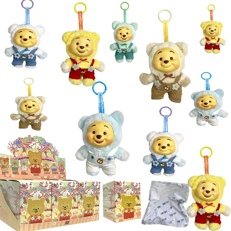 

HOT Disney Winnie The Pooh Candy Series Blind Box Cute Vinyl Face Pendant Pupu Bear Doll Fashion Trend Toy Christma Gift