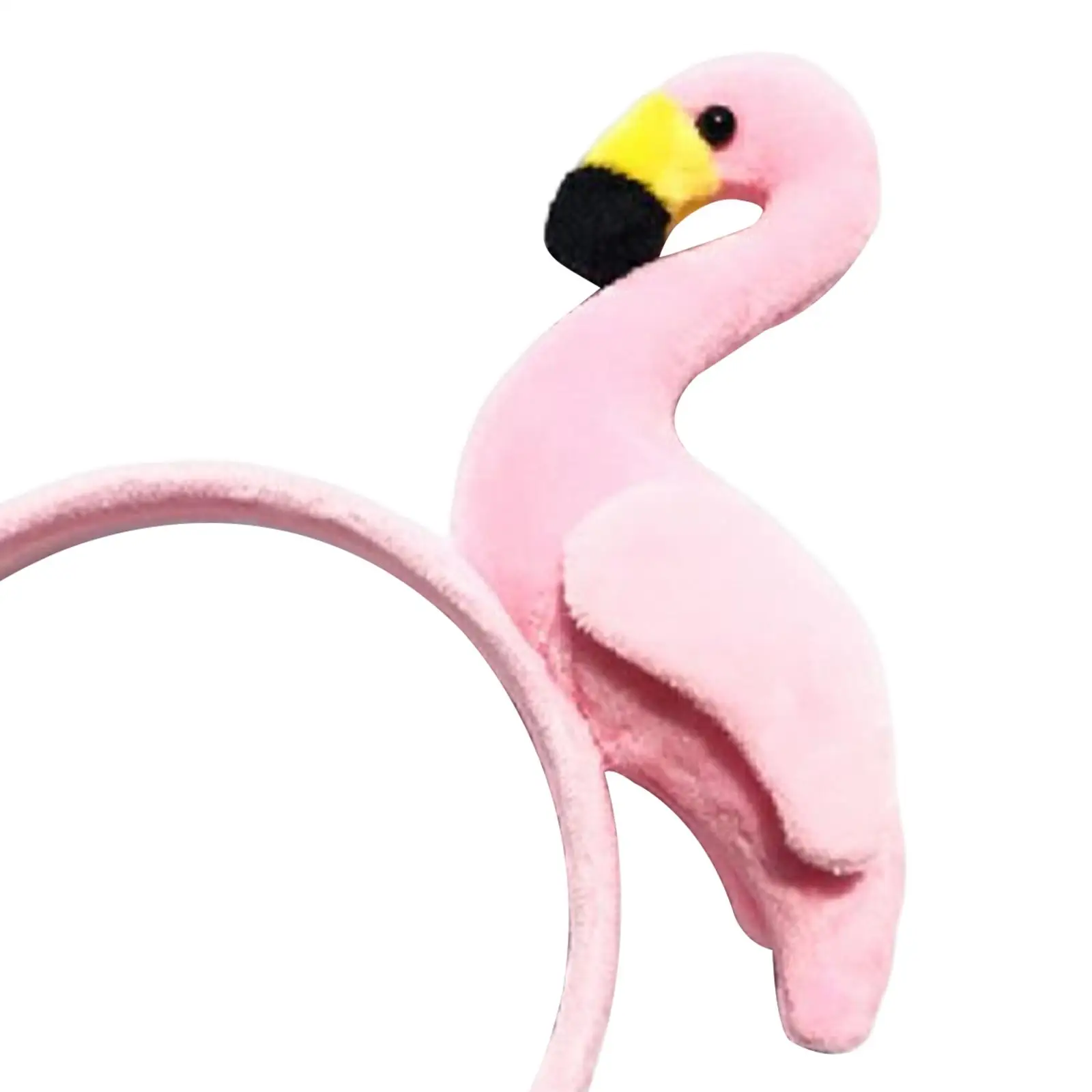 Costume de bande de sauna flamant rose, coiffure animale, accessoires pour cheveux, décor de fête